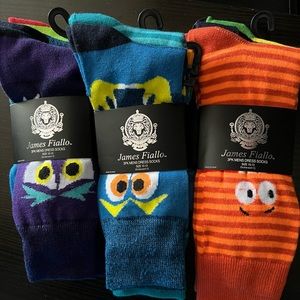 James Fiallo 3pk Mens Dress Socks
